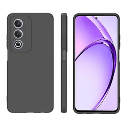 Slim Matte Black Soft TPU Phone Case - Silicone Back Cover  Capa Carcasa for OPPO A3Pro (Black)