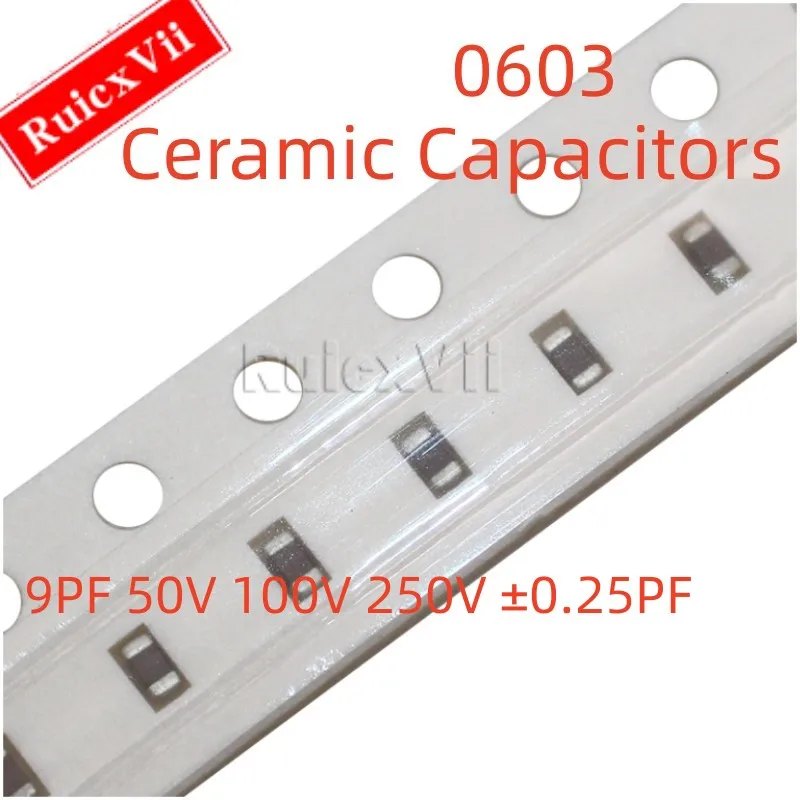 

Керамические конденсаторы 100 9PF 50 в 0603 в 100 В ± 250 PF 9R0C COG 1608 SMD (шт.)