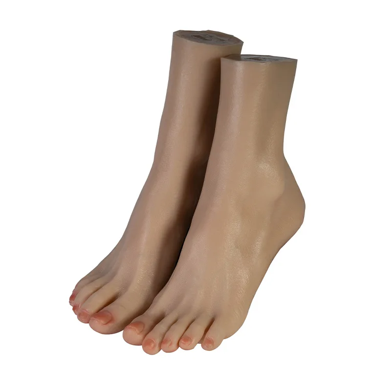 Modelo realista de pies de silicona mujer, juguetes sexuales para fetiche pies, de pie de silicona Artificial, herramientas de exhibición| | - AliExpress