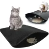 Cat Litter Mat Non Slip Big Pet Litter Box Filter Mat Double Layer Wear Resistant Waterproof Cat Litter Mat Pet Clean Supplies 5