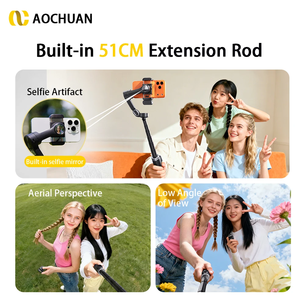 AOCHUAN Smart X3 gimbal produžen ugrađenom šipkom