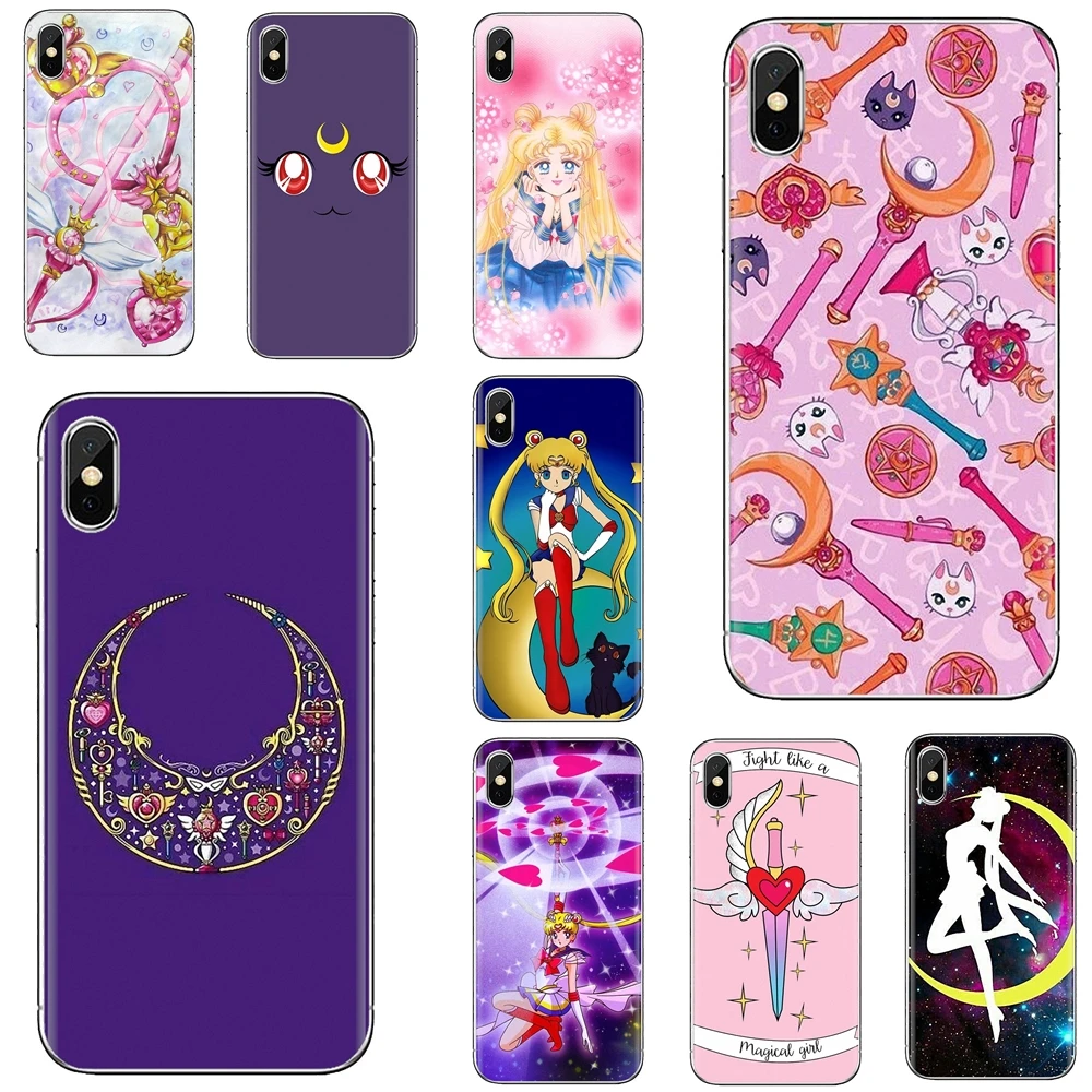 Чехол с японским комиксом Сейлор Мун для Huawei P50 P30 P40 P20 P8 P9 P10 Lite Pro 2016 2017 P Smart Plus 2019 |