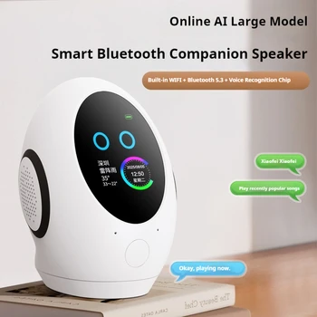 Robot AI con Altoparlante Intelligente, Bluetooth 5.3, Wi-Fi, Controllo Vocale, Supporto AI per Bambini, Interazione, Giocattolo per Studiare e Conversare