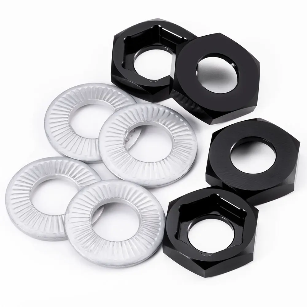 TRINOOD 4Pcs Alu 합금 휠 16 진수 어댑터 17mm  24mm/12mm  17mm 드라이브 허브 결합기 1/8 RC 크롤러 자동차 버기 트럭 부품