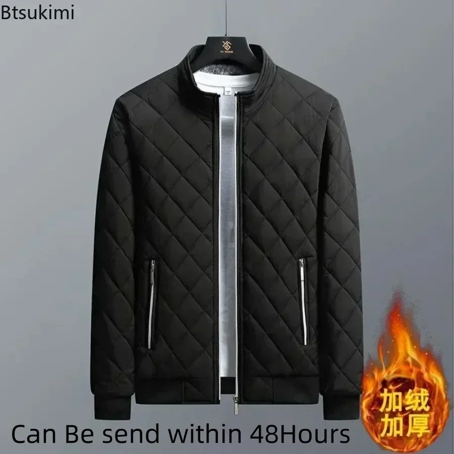 Men Bomber Jacket Parkas Coat Parka Coat Men's Thick Warm Bomber Jacket Coats Autumn Winter Fleece Lined Casual Jacket for Men Slim Fit Winter Clothing 5XL