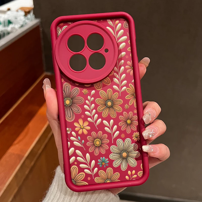 ATISIJIE Custodia per OnePlus Nord CE 2,Fiore Fiori Trasparente con Disegni in Morbido Silicone TPU Custodia per OnePlus Nord CE 2-A43