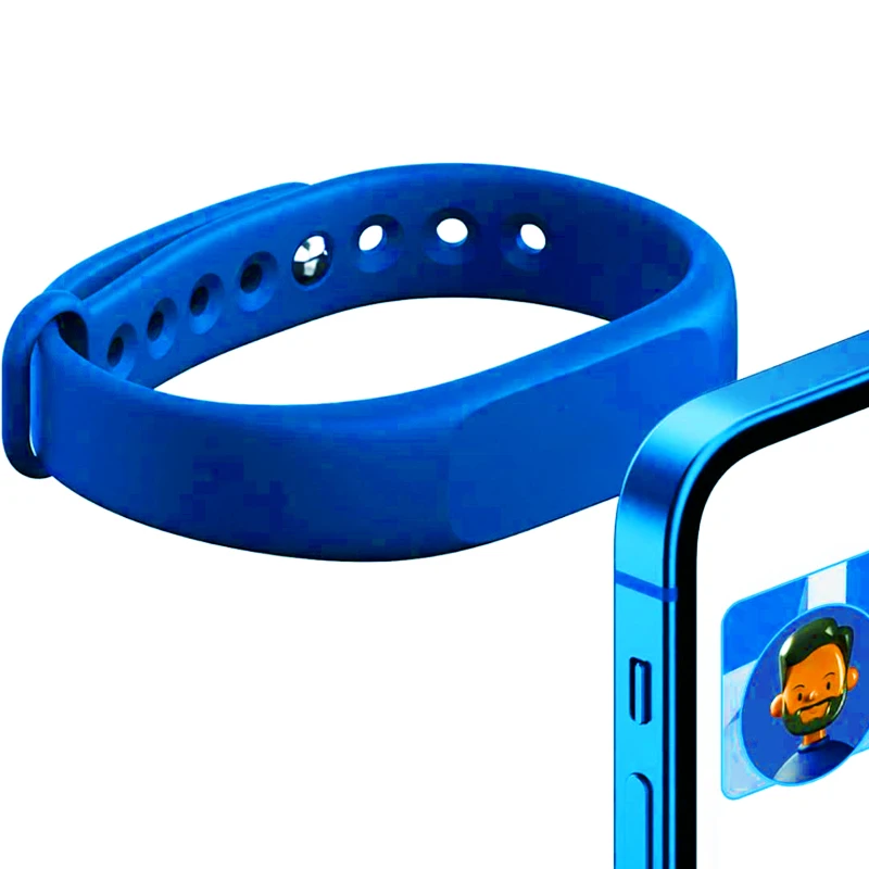 Pulseras De Silicona Impermeables NFC Pulsera Impermeable Pulsera De Pago Sin Efectivo NTAG 215 Bandas NFC