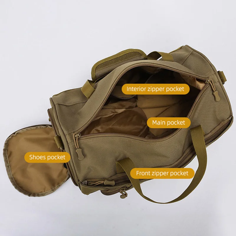 Gym Fitness Bag Dry and Wet Separation Large Capacity Short Distance Travel Handbag for Men Outdoor Sports Sling Shoulder Bag 4