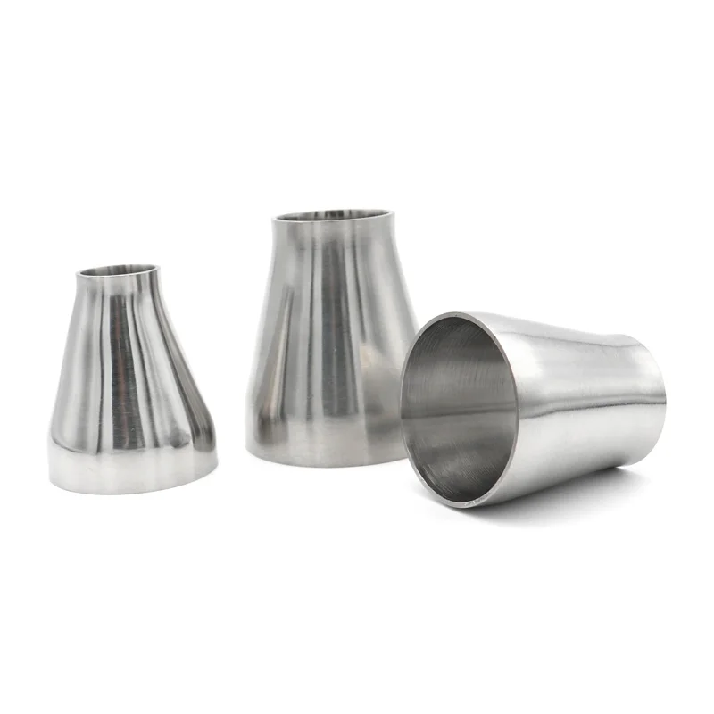SS304 Stainless Steel Sanitary Concentric Reducer Welding 19 25 32 38 45 51 57 63 76 89 102mm Pipe Fitting Homebrew Beer