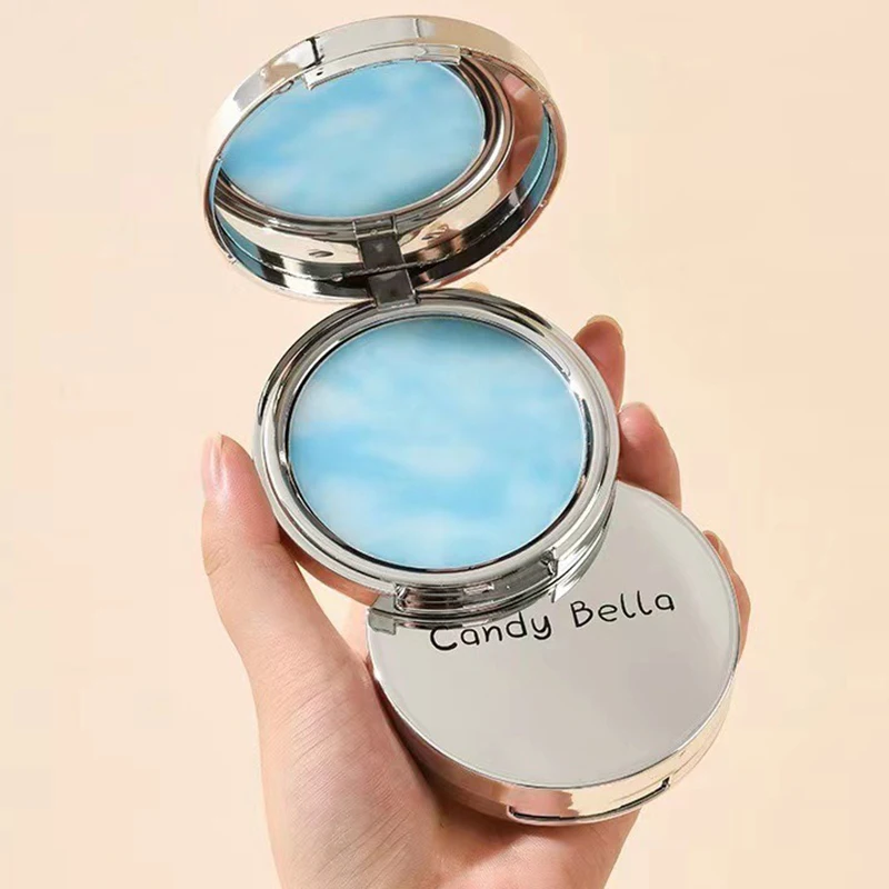 The Blue Sky Oil Control Makeup Powder Cake with Puff Matte Concealer Gel Waterproof Wet and Dry Face Foundation Cosmetics pressed powder foundation setting powder concealer powder face powder compact powder