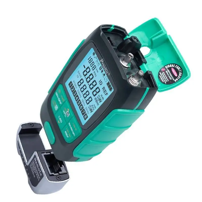 Proskit MT-7615/7616 Optical Power Meter 4 in 1 Multifunction Fiber Network/Disconnection/Lan Cable Tester Visual Fault Locator