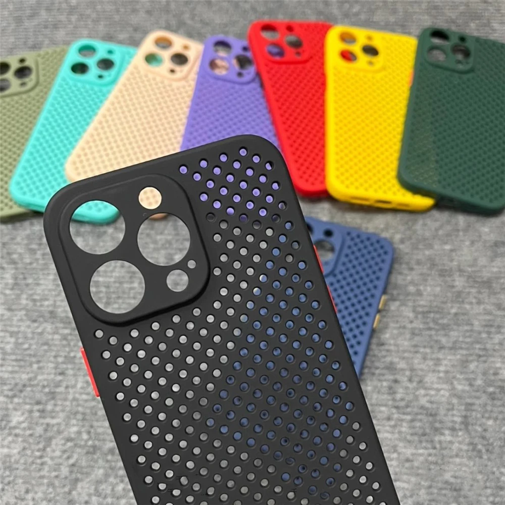 Breathable Cooling Soft Silicone Bumper Back Cover