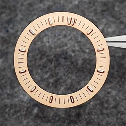 Enhanced Luminous Green Skeleton Watch Dial for Mechanical Timepieces (Rose gold)
