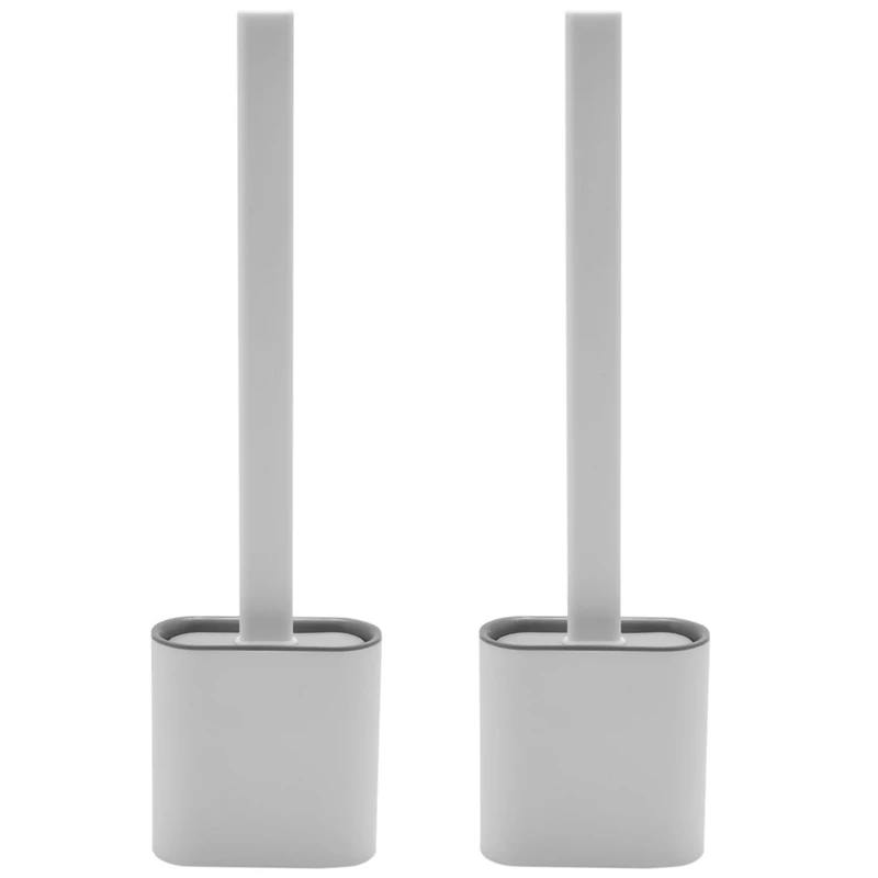 

Щетка для унитаза с держателем-2 шт. в упаковке силиконовые щетки для глубокого очищения и держатели для унитаза Быстросохнущий набор с крючком