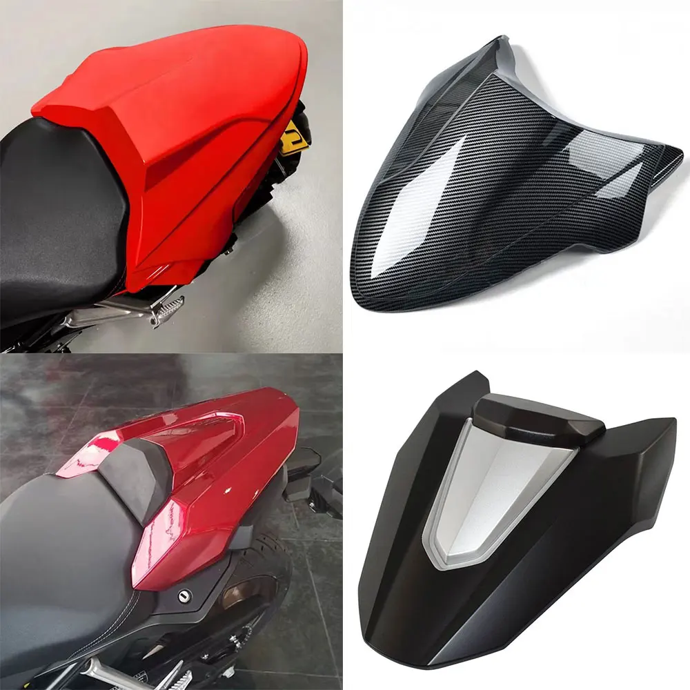 

For Honda CB650R CBR650R CBR 650R 2019 2020 2021 2022 2023 Motorcycle Pillion Rear Passenger Seat Cowl Cover Black Red Carbon