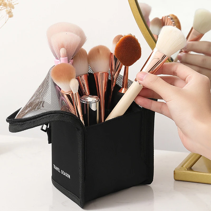 Frienda 4 Pcs Silicone Makeup Brush Holder Stand Multipurpose Cosmetic  Travel Storage Box Painting Pen Brush Organizer Desktop Makeup Brush Drying