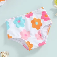 Toddler Girl Bikini Set Baby Kid Summer Swimsuit Bathing Suit Flower Plaid Print Sleeveless Bow Bikini Tops with Short Swimwear 5