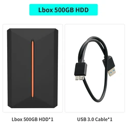 Hyper Base Lbox 500GB Gaming Hard Drive with 3700+ Preloaded Games - Plug & Play Experience (Lbox 500GB HDD)