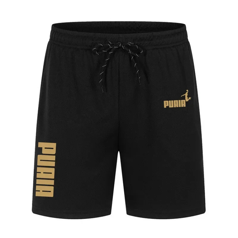 Men's Running Shorts Casual Sports Breathable Mesh Quick Dry Shorts Outdoor Hiking Clothing Fitness Quick Dry Drawstring Shorts