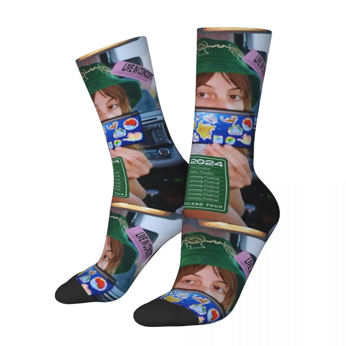 

Men's Women's Faye Webster Tour 2024 Music Singer Socks Warm Casual Socks Harajuku Accessories Middle Tube Socks