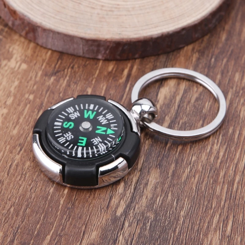 

Outdoor Camping Hiking Mini Compass Navigator Portable Keychain Survival Tool