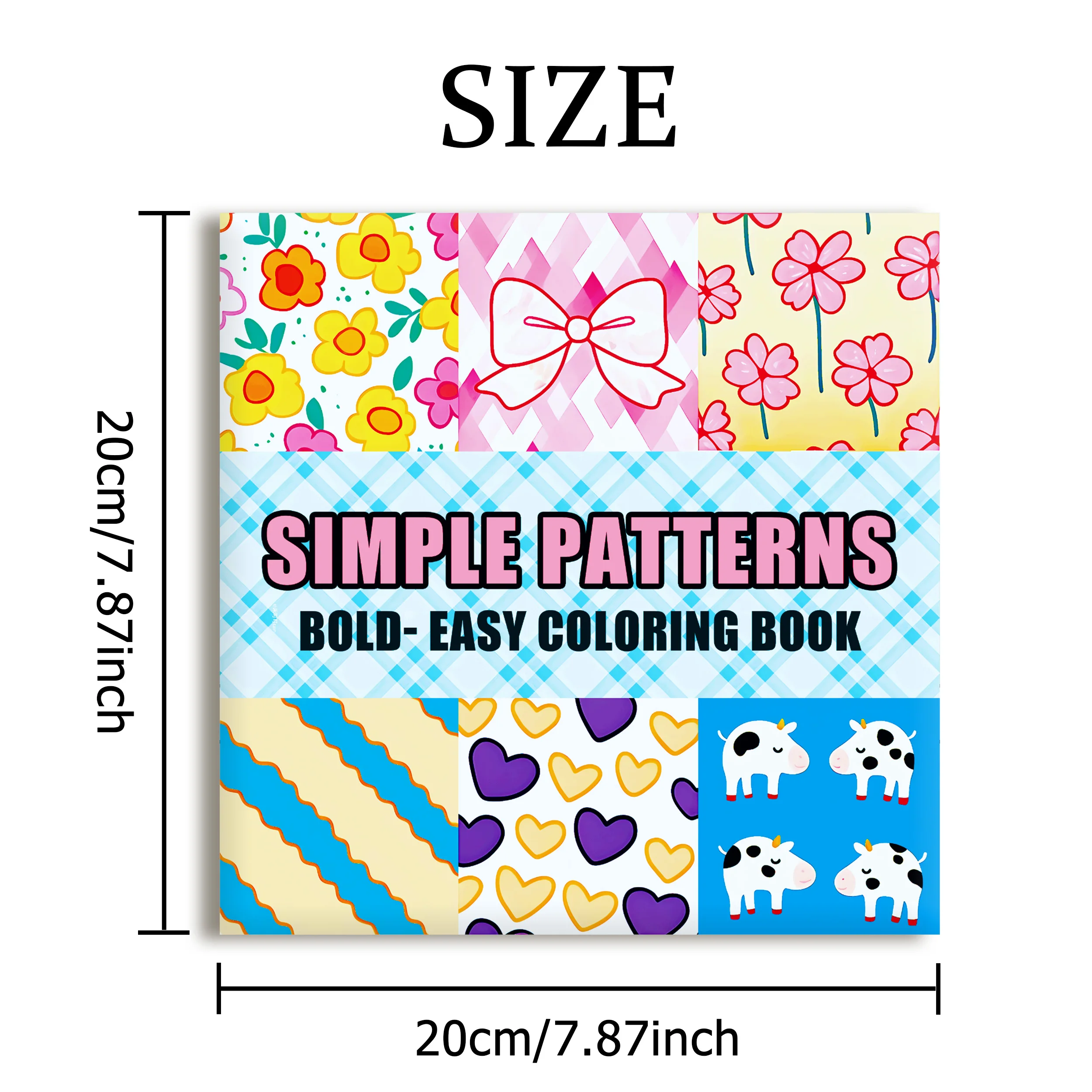 SIMPLE PATTERNS Bold-easy Patterns Coloring Book for Adults Cute Drawing Book Perfect Gift for Party and Birthday 2
