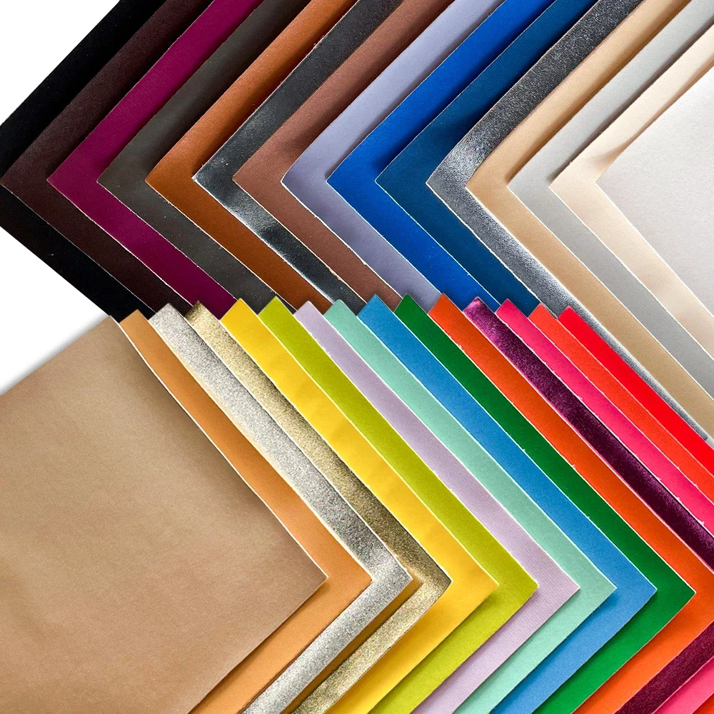 

30x135cm Smooth Solid Color Vegan Faux Leather Fabric Upholstery PU Leather for Sewing Handmade DIY Craft Projects 0.9mm
