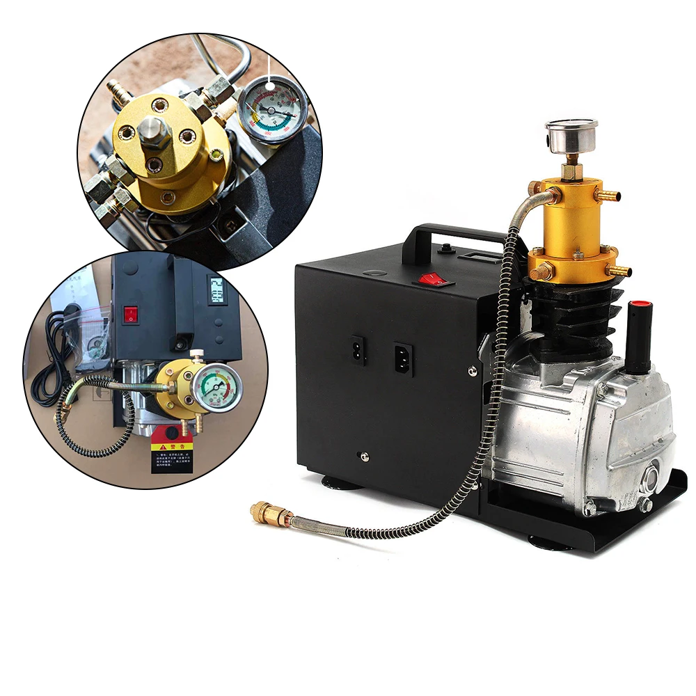 Pompa Del Compressore Elettrico Pompa Dell'Aria Ad Alta Pressione 220V Con Spina Ue Per Fucile Subacqueo Airgun 30Mpa/4500Psi/300Bar