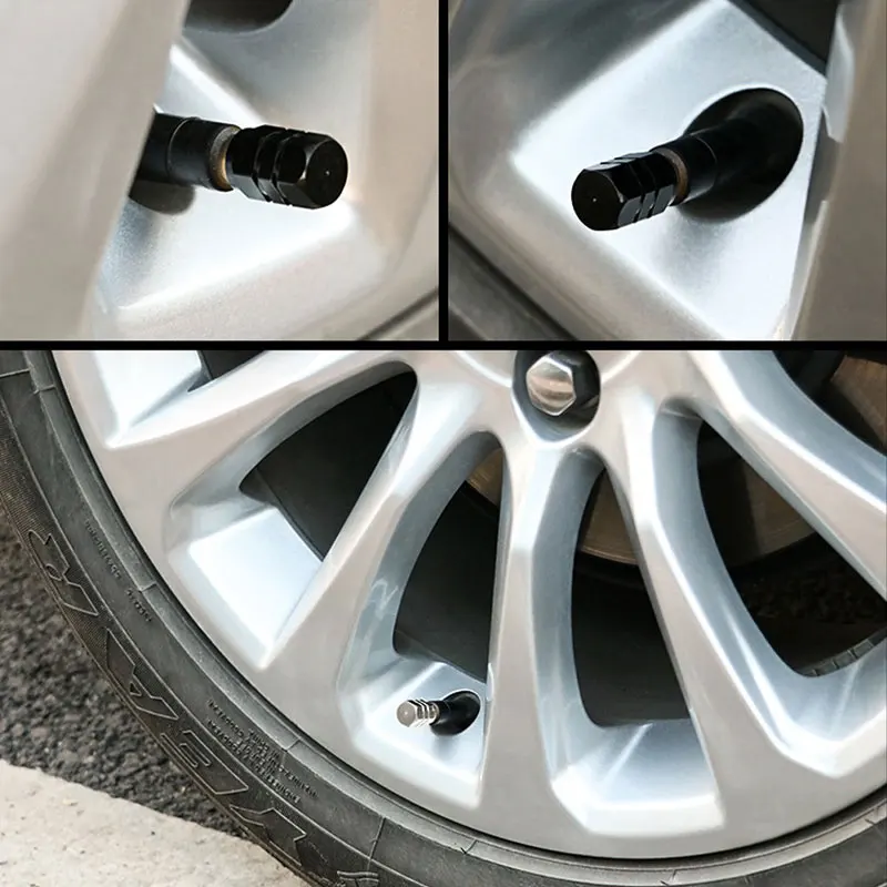 Premium Aluminum Alloy Tire Valve Caps - Set of 4/8
