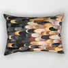 Hot Sale Modern Color Geometry  Pillow Covers High Quality Short Plush Velvet Rectangle Pillow Cases Room Decoration 4