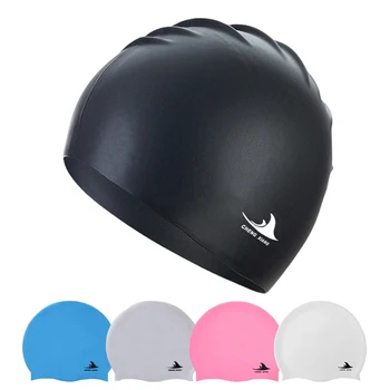 Waterproof Silicone Swimming Cap – Large Size for Adults 1