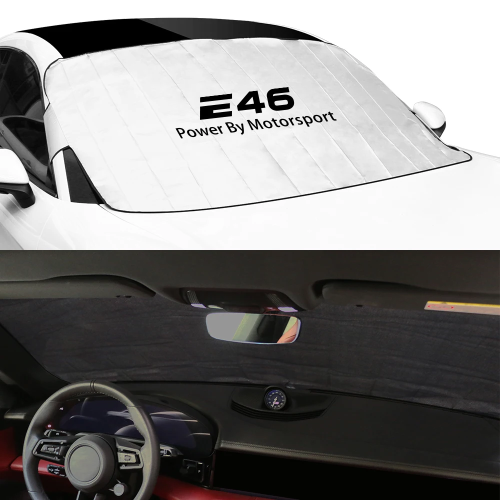 Car Sunshade Windshield Sunshade Windshield Sun Shade Front Windshield Cover UV Protective For BMW E46 E90 E87 E60 E36 E92 E39 E61 E30 E91 E34 E93 E70 E53 E83 E28 E62