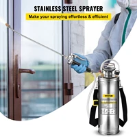 VEVOR 4-12L Hand Powered Sprayer Stainless Steel Watering Spraying Sprinkling Atomizer Pump Home Ground Garden Cleaning Sprayer 2