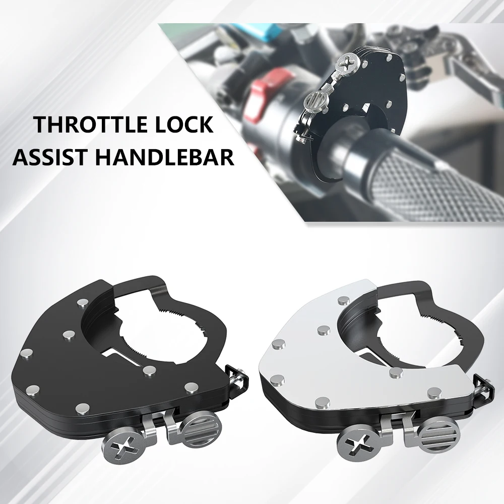 Universal Motorcycle Cruise Control Throttle Lock Assist Top Kit Stainless Steel