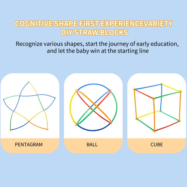 Construction Straws Connector Toys Engineering Castle Kit For Kids Reusable Straw Toy Set For Kids Creative Building Games For 2