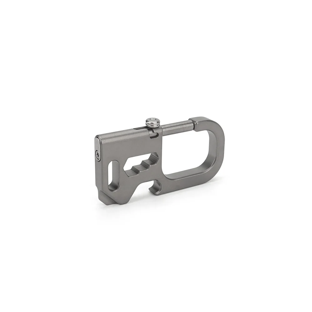 Description Picture 4 of itemTitanium Alloy Buckle Keychain Multi Functional Screwdriver Bottle Opener Buckle Outdoor Tool EDC