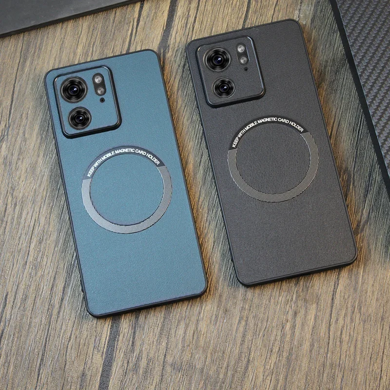 Magnetic PU Leather + TPU Protective Back Cover Case