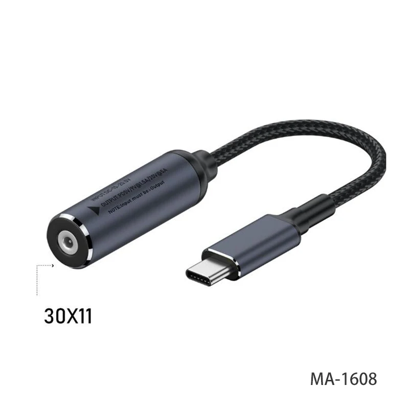 1PCS 100W DC Buchse auf Typ-C Adapter Kabel Universal Laptop PD Konverter Schnelle Ladekabel 5V/9V/20V Geeignet für Lenovo HP – Detail 19