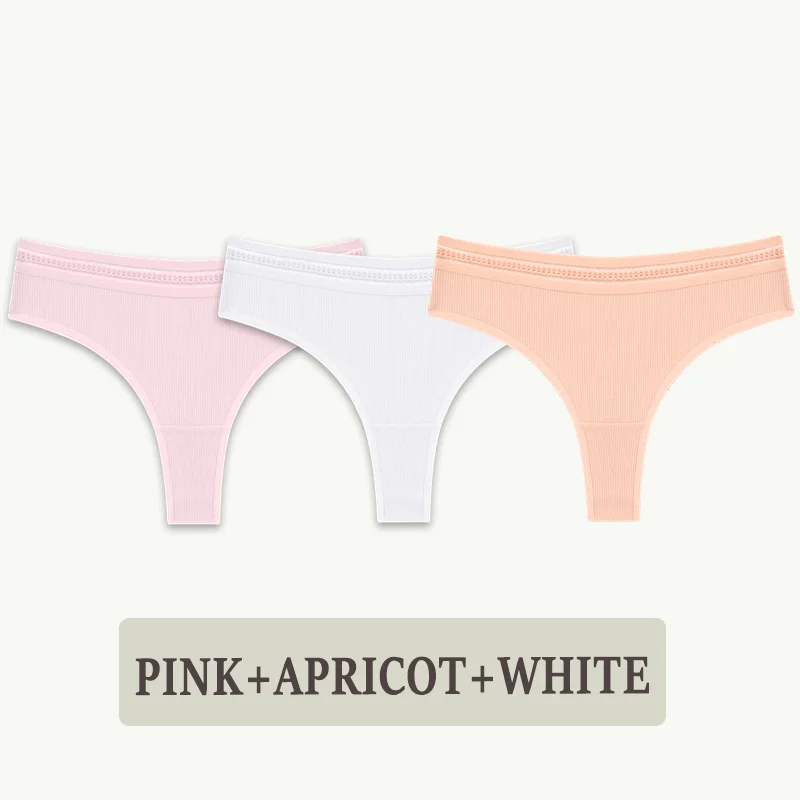thumbnail image 1 of Tangas de algodón sin costuras para mujer, ropa interior Deportiva Femenina, lencería Sexy de cintura baja, bragas de piezas, calzoncillos íntimos, 3 S-XL, 1 of 5