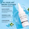 Makartt Nail Brushes Cleaner 70ml, Clean And Restorer Brush Bristles, 2-in-1 Brush Cleaner Liquid for Solid Gel Polish/Nail Art 2