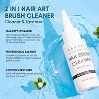 Makartt Nail Brushes Cleaner 70ml, Clean And Restorer Brush Bristles, 2-in-1 Brush Cleaner Liquid for Solid Gel Polish/Nail Art 2