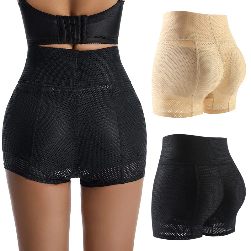 

Women Hip Enhancer Butt Lifter Shorts Hollow Breathable Body Shaper Padded Fake Buttocks Push Up Bottom Sexy Shapewear Panties