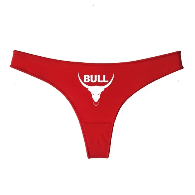 Hot Panties BULL Thong for Women Sexy G-String Female Underpant New Fashion Lovely Cotton Underwear Soft Lingerie 9