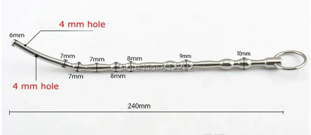 NEW 240mm Long Urethral Sound toys Stainless steel Penis Plug Stretching Male Chastity Device Urethral Dilators Sex Toys bdsm