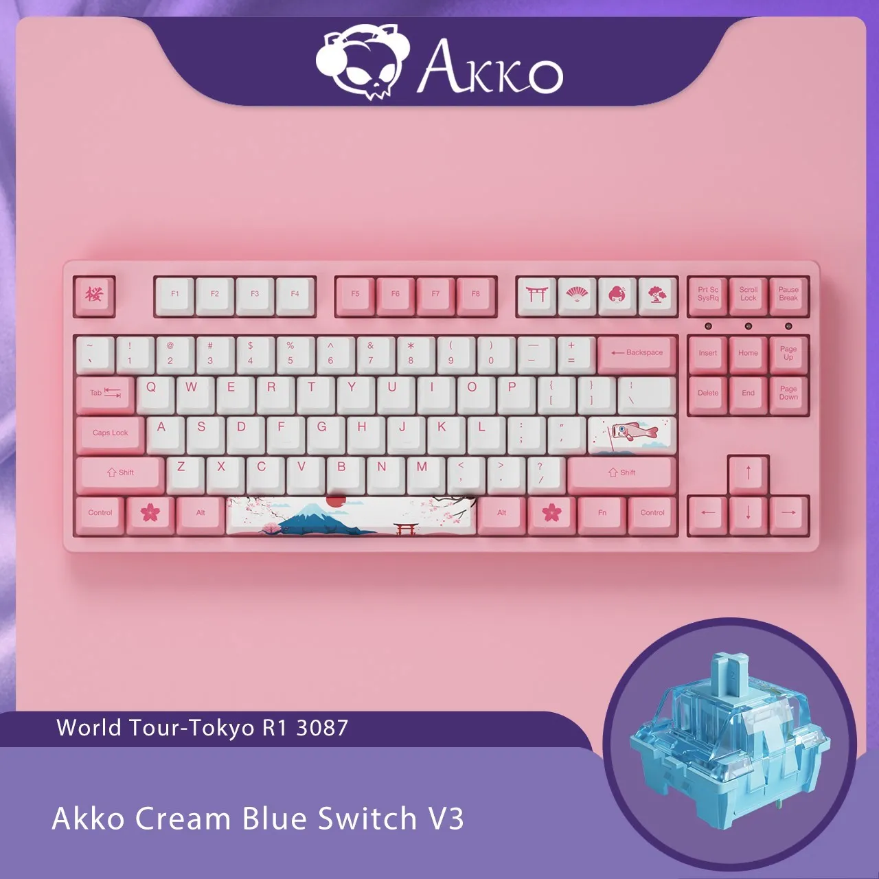 Akko 3087 V2 World Tour-Tokyo R1 Mechanical Gaming Keyboard Wired