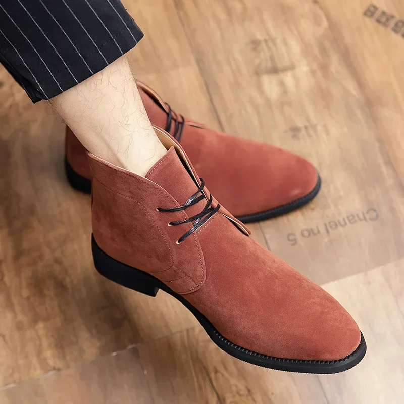 Four Seasons New Men's Brogue Pointed Leather Shoes Large Size Business Formal Leather Shoes British Style Wedding Shoes PX3801 3