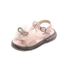 

Girl Princess Shoes Summer Sandals for Kids 2022 New Rhinestone Bow Small Child Summer Sandals Shoes