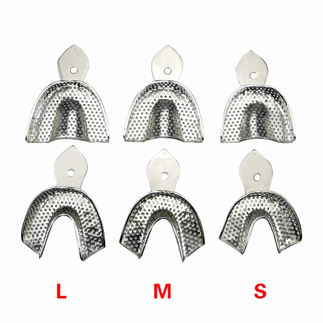 Vassoi Dentali 10 Paia 10 Paia Vassoi Per Impronte Dentali In Plastica- Acciaio, Taglia Piccola S - Superiori Inferiori, Per Odontotecnici! Display Samsung A 10 - Foto 6