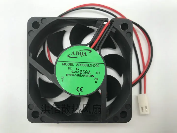 

Freight free original Dahua 4/8/16 channel hard disk recorder fan 5V0.21A6cmAD0605LX-D90 monitoring side fan