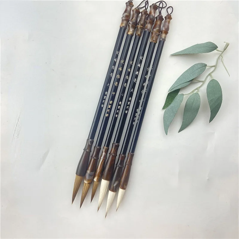 Calligraphy Brush Woolen Weasel Wool Hair Chinese Japanese Calligraphy Brush Pen Set For Office School Supplies